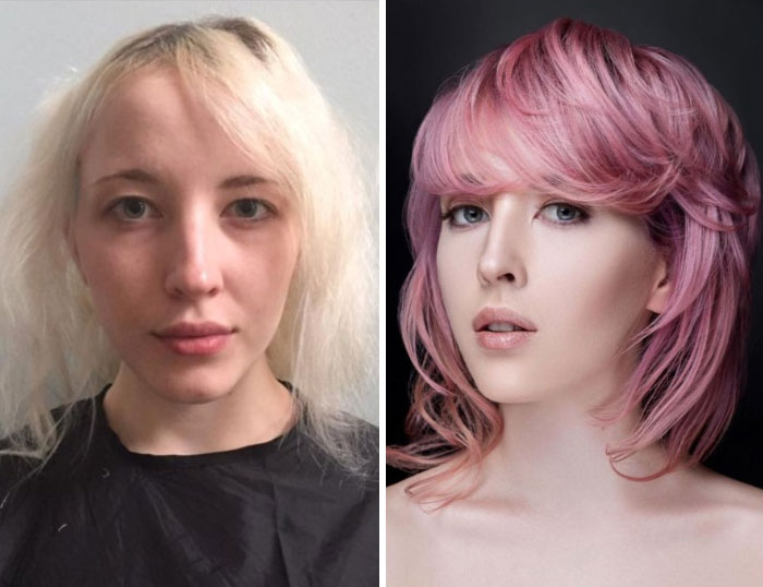 30 Photos Show How People Look Before And After Their Hair Transformation